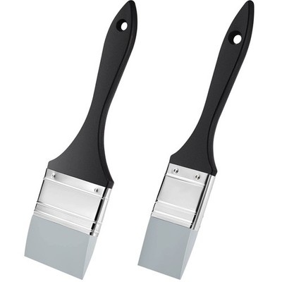 Outus 2 Pieces Silicone Painting Brush Color 1.5 Inch, 2.5 Black