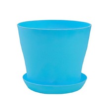 Plant Pots Flower Planter 6 Colours 8 sizes Matt Plastic Pot + Saucer Tray Decor