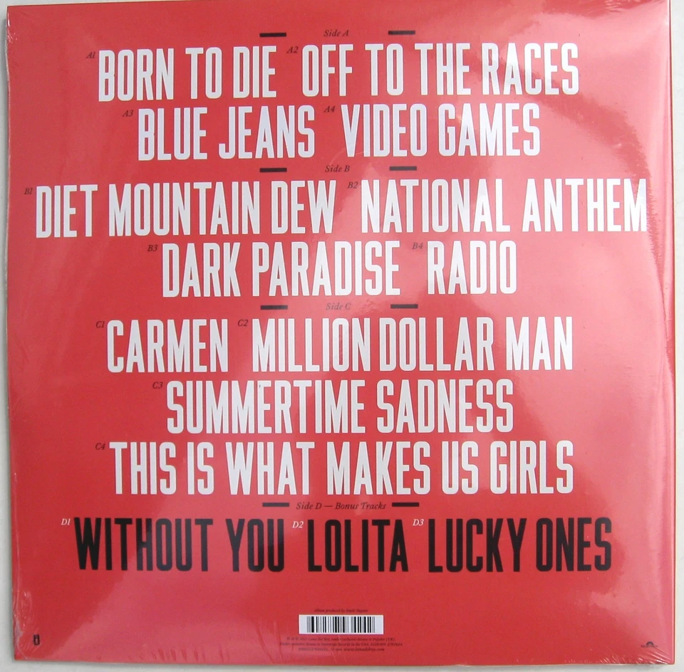 LANA DEL REY LP x 2 Born To Die Vinyl  180 Gram DOUBLE Album Unplayed SEALED - Imagem 2 de 4