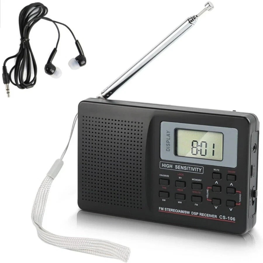 Portable Full Band AM/FM/SW/MW/LW Radio.Digital Stereo Speaker Player ...