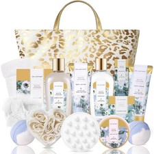 Indulgent White Jasmine Spa Gift Basket for Her - Perfect Birthday Treat 