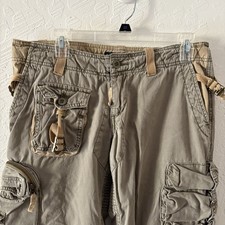 Polo Ralph Lauren 90s Military Multi-Pocket Cargo Pants Women  s Sz 10 Khaki