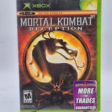 XBOX MORTAL COMBAT DECEPTION ~ VIDEO GAME MANUAL & CASE ONLY ~ (NO GAME)