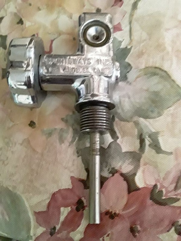 VINTAGE SCUBA TANK Manifold Sportways Los Angeles