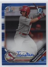 2019 Bowman Chrome Prospects Blue Refractor 150/150 Jonatan Machado Auto 2f9