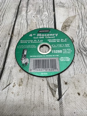 Norton Masonry 4  Cut-Off Wheel 15280 Max RPM