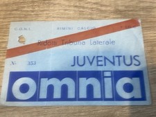 Rimini-Juventus biglietto/ticket Calcio 1981 (Roma,Lazio,Inter,napoli,Milan,usa)