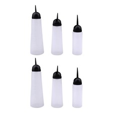  6 Pcs Contenant De Coloration Capillaire Bouteille Graduée Shampoing Flacons