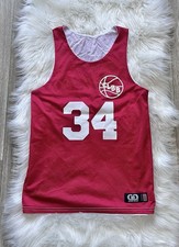 Game Gear CLBB 34 Basketball Jersey Red White Small Unisex Adult