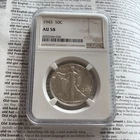 NGC 1943 AU58 Walking Liberty Half Dollar 🇺🇸