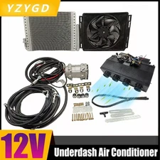 For  12V Car Underdash Air Conditioner Electric Compressor Single Cool A/C Kit