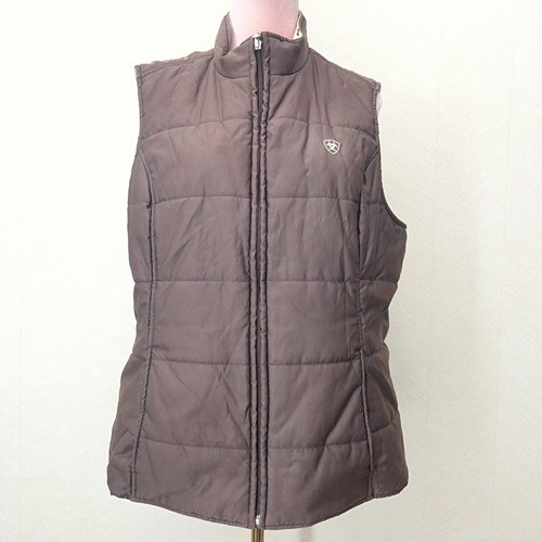 Ariat Full Zip Lined Brown Reversible Insulated G… - image 1