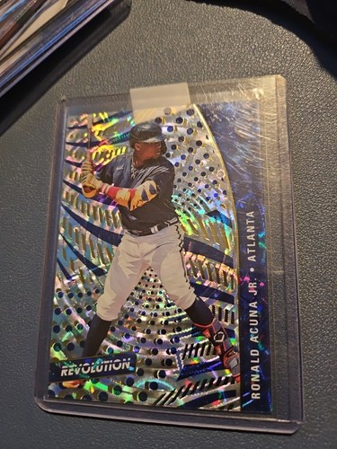 2021 Panini Chronicles Revolution Fractal #92 Ronald Acuna Jr. Atlanta Braves NM