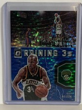 2021-22 Panini Donruss Optic Raining 3s #20 Ray Allen Blue Pulsar Prizm Sonics