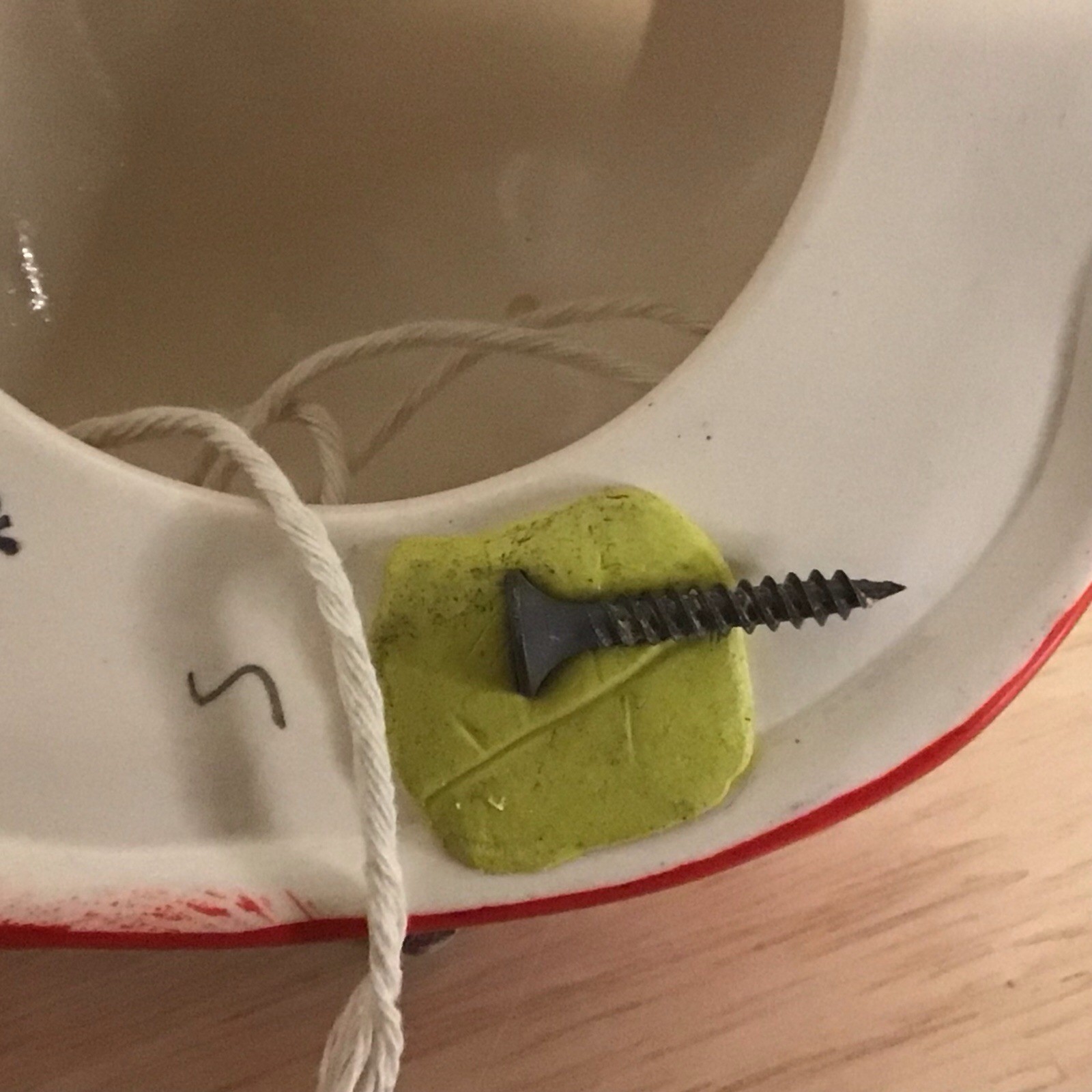 Vintage Babbacombe Pottery Tuxedo Cat String & Scissor Holder Laureston England