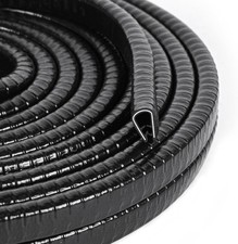 66ft U Shape Rubber Seal Car Door Edge Guard Molding Trim Protectors Strip Black