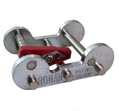 Ronan Tape Slitter- 2 in Vinyl Auto Decal Silver, Maroon 