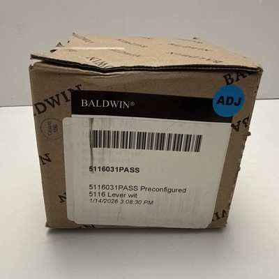 Baldwin 5116031PASS 5116 Passage Door Lever Set with Round Rose