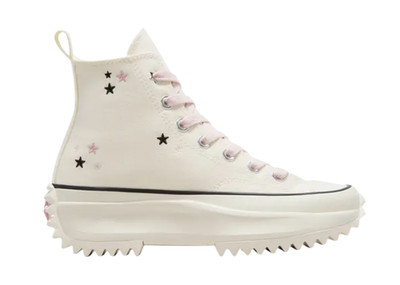 SIZE 7.5 MENS / 9 WOMENS - Hike Platform High Embroidered Stars Egret A12205C
