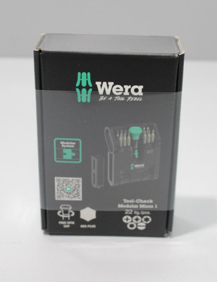 Wera Micro-Schraubendrehersatz 22-teilig Tool-Check Modular Micro 1