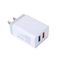 Universal 5V 2.4A US Plug Dual USB AC Wall Charger Power Adapter For Smart Phone