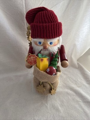 11  Steinbach German Colorful Santa Troll Nutcracker w/Bag of Gifts OriginalTags