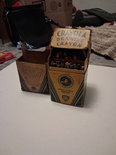 VTG Crayola Crayons No. 48 Box 1950s Binney & Smith Inc Rubens - Used ...