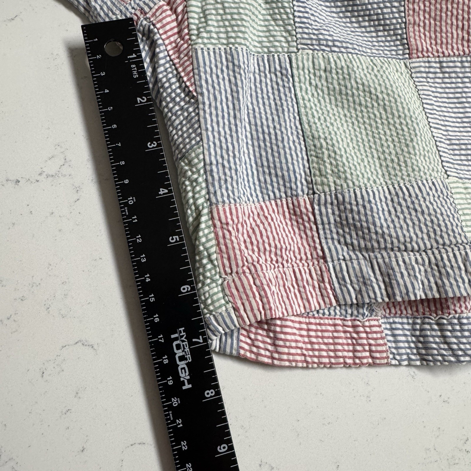 Vineyard Vines Multi Colored Patchwork Seersucker… - image 5