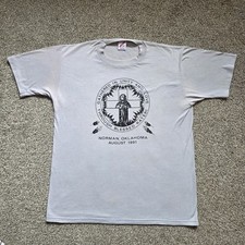 1991 Jesus Norman Oklahoma Vintage T Shirt Large Single Stitch Made in USA