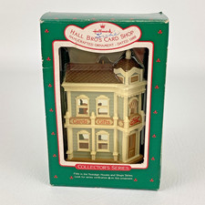 Hallmark Christmas Tree Ornament Hall Bros Card Shop Collectors Series 1988