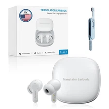 M3 AI Translation Earbuds Real Time, Offline Translator Device in 144 Languag...