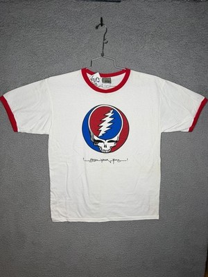 Grateful Dead Steal Your Face 2005 shirt Band Promo Large vintage liquid blue