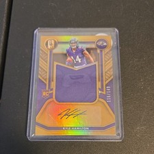 Kyle Hamilton Panini Gold Standard Rookie Jersey Autograph /149 Ravens