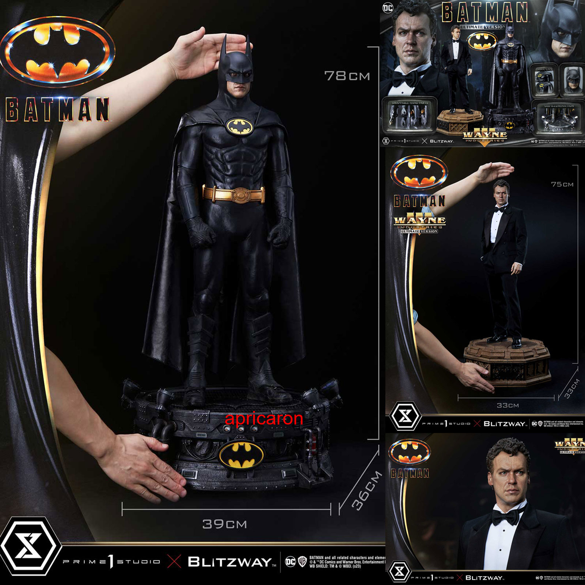 prime1studio プライム1スタジオ バットマン　1989 2体セット Prime 1 Studio 1989 Batman 1/3 Statue Figure Model Collectible EX