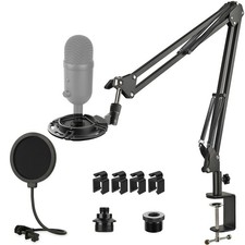 Mic Boom Arm for Razer Seiren V2 X, Adjustable Microphone Arm Stand with Shoc...
