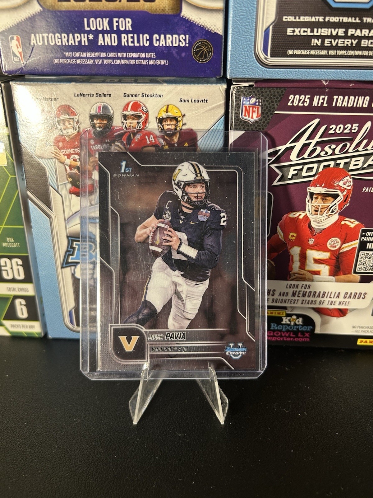 2025 Topps Bowman U Chrome Diego Pavia 1st Bowman Base #190