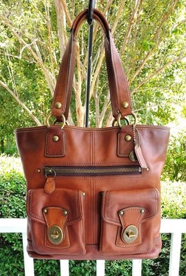 COACH XL 11131 Gigi Cognac 65th Anniversary Legacy Leather Tote | eBay