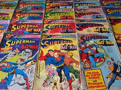Superman Batman - Konvolut 20 Comichefte von 1974-79 Originale Ehapa