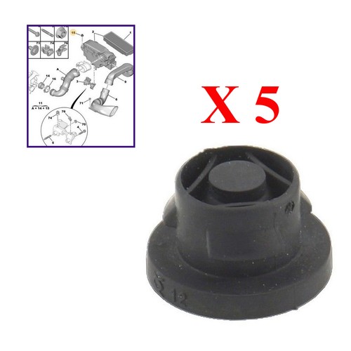 X5 Halter Silent Block Luftfilter Ansaug 1422.A3 1.6 HDI 1422A3 - Bild 7 von 8