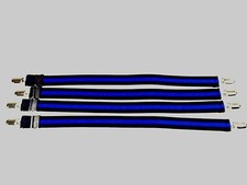 BLUE LINE Military 4pk Shirt Stay Garters Gator Clip