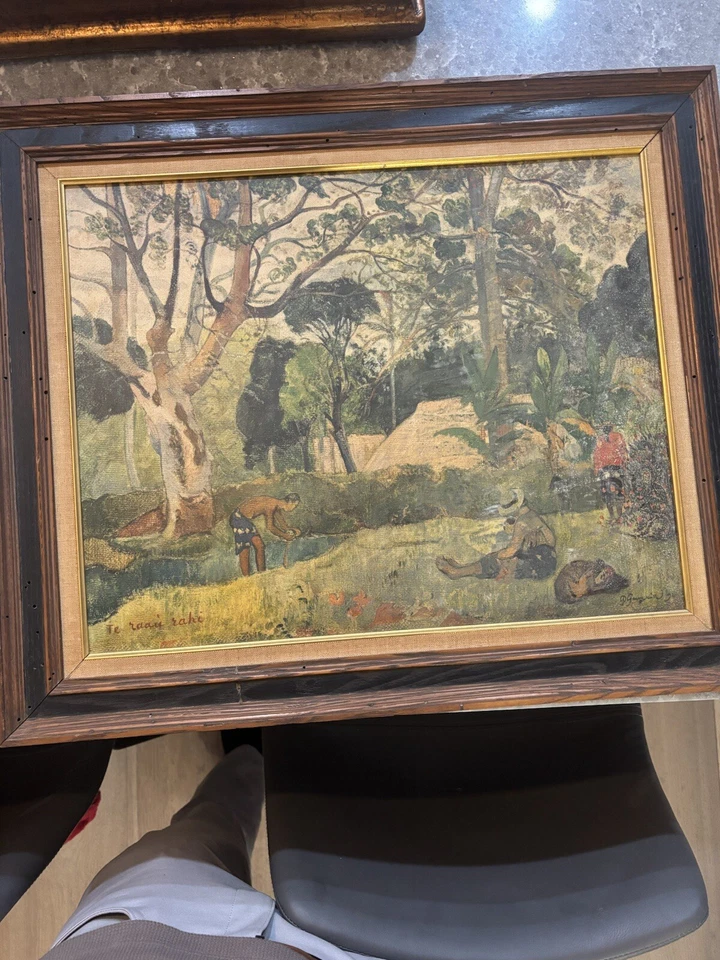 Pintura al óleo Te raau rahi (el gran árbol) Foto 2 de 4