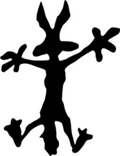 Wile E Coyote Decal / Sticker - Choose Color & Size - Road Runner, Splat