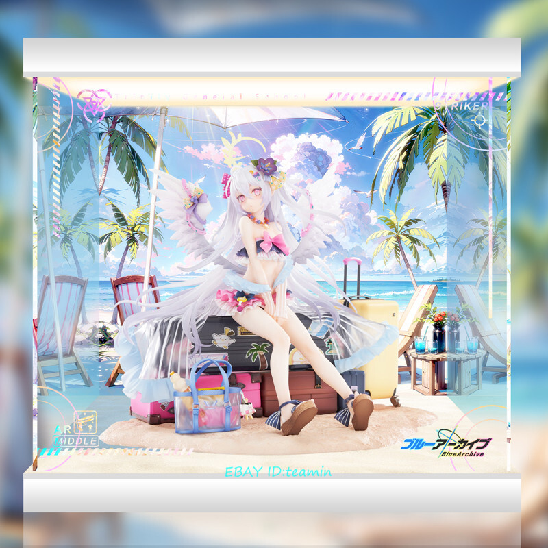 Elegant Blue Archive Shirasu Azusa Swimsuit Ver. 1/7 LED Acrylic