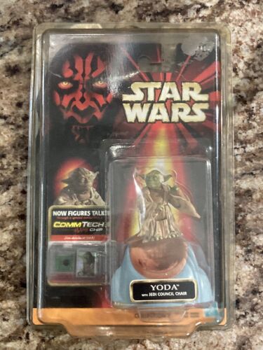 Genuine Vintage Star Wars Episode 1 Yoda Jedi Council Chair CommTech Chip 1998