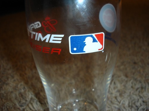 Chicago Cubs Game Time Budweiser pint glass 16 oz 2003 NL Division Champions MLB - Picture 5 of 7
