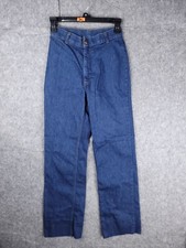 Vintage Levi's Jeans Size 8 23x29 HEMMED Dark Wash Orange Tab 70's 554