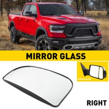 Tow Mirror Glass Right Passenger Outer Convex For Dodge Ram 1500 2500 35004500