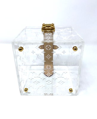 BNIB LOUIS VUITTON Transparent Plexiglass Cube Scott Box | eBay