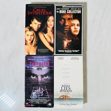 VHS - Lot of 4 Thriller - Cape Fear - Lies Beneath - Bone - Cruel Intentions