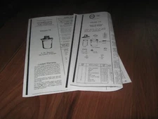 Model 71 Richmond Cedar Works Ice Cream Maker Replacement Instruction Recipe